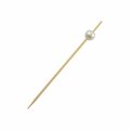 Omg 4.75 In. Bijou Bamboo Pick With White Pearl, 2000PK OM115230